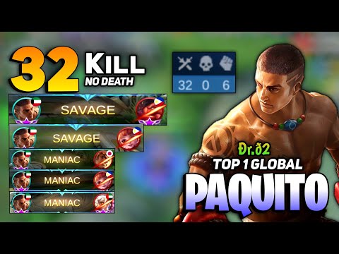 2x SAVAGE 4x MANIAC ! Paquito Hyper Gameplay [ Top 1 Global Paquito Best Build 2021 ] Ðr.ð2 - MLBB