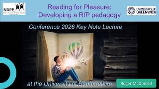 NAPE Conference: Keynote Lecture: Reading for Pleasure by Dr R Mc Donald