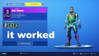 So I tried unlocking Rainbow Skull Trooper using a Fortnite GLITCH and got this...