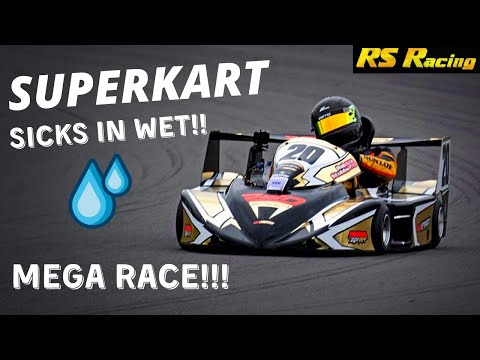 250 Superkart - Race 2, SLICK'S IN THE RAIN!!! Donnington Park, Come Back Drive!!