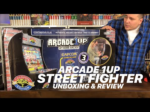 Arcade1UP STREET FIGHTER Cabinet Unboxing & Review