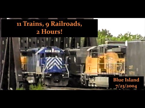 Blue Island - 11 Trains, 9 Railroads, 2 Hours! [July 23, 2004]