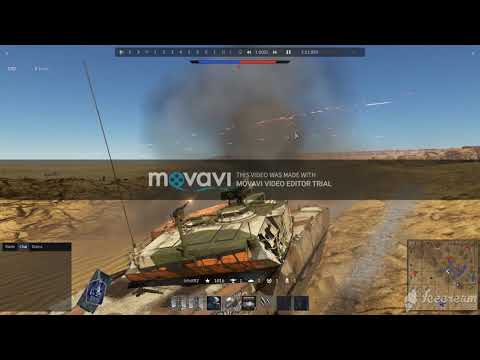 War Thunder- Helicopter hit/ destroyed with smoke shell- M1Abrams