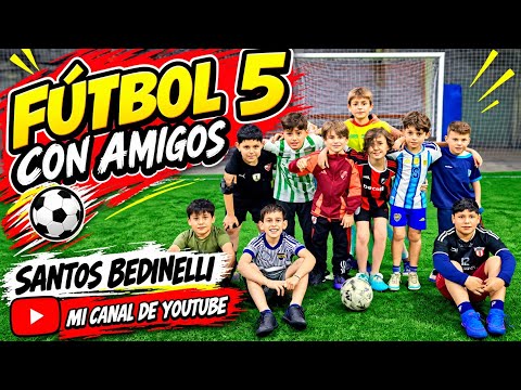 Fútbol 5 con amigos  santos bedinelli fútbol amigos diversion