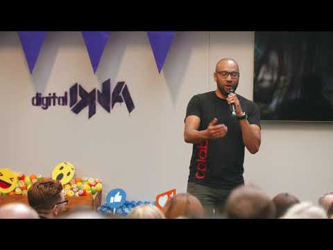 Andi Jarvis talking marketing strategy at Digital DNA 2017