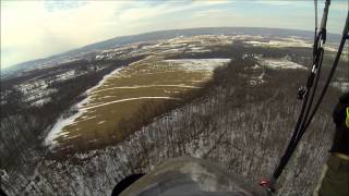 preview picture of video 'Paragliding the Pulpit in McConnellsburg, P.A.'