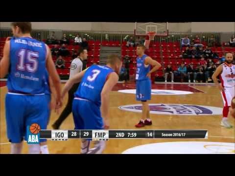 Nice dribble and a 3-point play by Pašajlić (Igokea - FMP, 10.1.2017)