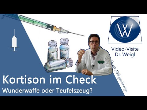 Cortison Tablette & Spritze | Kortison gegen Schmerzen Pickel Neurodermitis Rheuma | Nebenwirkungen