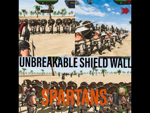 UNBREAKABLE SHIELD WALL OF SPARTANS || BEST shield Wall 😱|| Steel and flesh 2 🔥