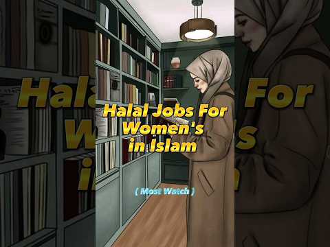 Halal Jobs For Women's in Islam😇 | #ytshortsvideo #islamicvideo #shortsvideo