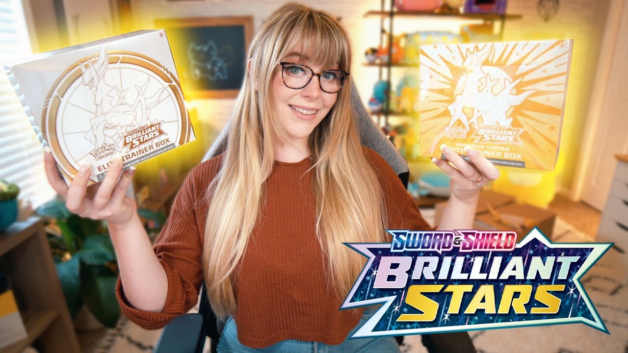 Opening 2 Brilliant Stars Elite Trainer Boxes + A mystery gift from Pokemon!