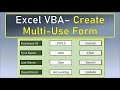 Excel VBA Create Search Form