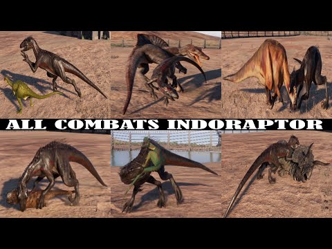 INDORAPTOR VS ALL DINOSAURS (TERRESTRIAL) | JURASSIC WORLD EVOLUTION 2
