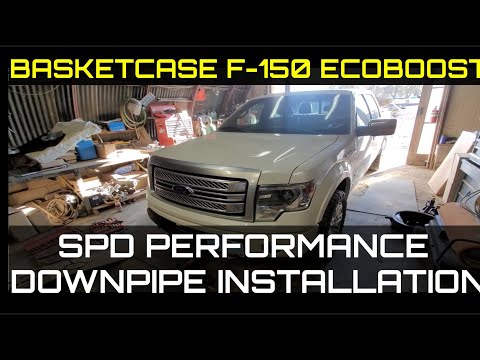 Basketcase F150 Ecoboost gets SPD Downpipes installed