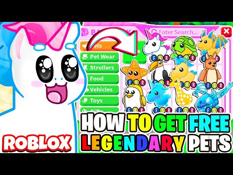 How To Get A Free Legendary Pet In Adopt Me Roblox