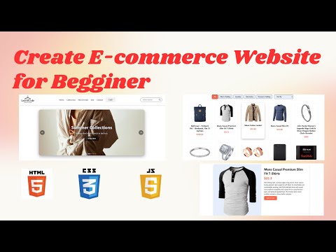 Build E-commerce Website For Begginer Using HTML CSS JAVASCRIPT || JAVASCRIPT || HTML|| #ecommerce