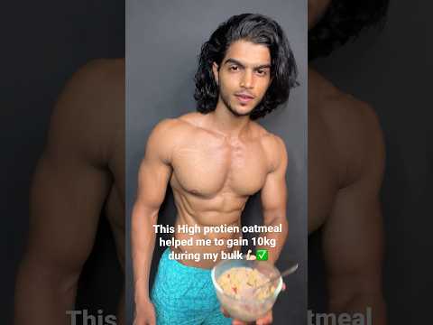 High protien oatmeal for muscle building #shorts#fitness#gym#recipe