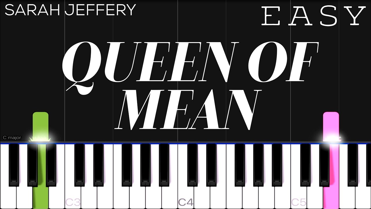 Descendants 3 - Queen Of Mean (Sarah Jeffery) | EASY Piano Tutorial