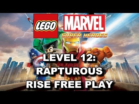LEGO Marvel Super Heroes: Level 12 Rapturous Rise FREE PLAY (All Minikits & Stan Lee in Peril)