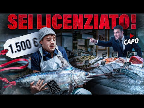 LAVORARE 24 ORE nel SUPERMERCATO di LUSSO: tra PESCE da 20KG e DISASTRI! - Giorno di Prova