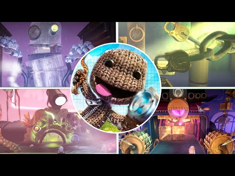 Little Big Planet 3 All Bosses Fight (No Damage)