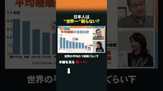 【ラスカー賞受賞・柳沢正史さん】日本人は“世界一”眠らない？ #shorts #47歳からのキャリア #柳沢正史 #睡眠 #日本
