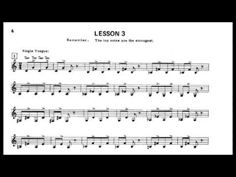 🎺🎺 [TRUMPET SINGLE TONGUE] - Claude Gordon Daily Routines 3-1
