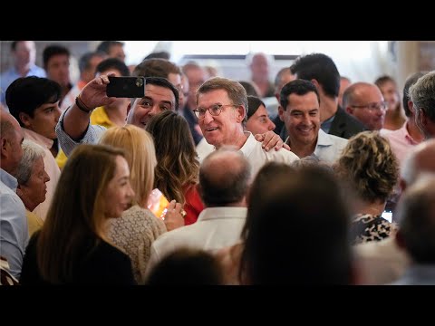 Alberto Núñez Feijóo y Juanma Moreno participan en la Junta Directiva del PP de Málaga