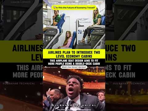 Double-Deck Airplane Seats | The Future of Economy Class is WILD! 🤯
