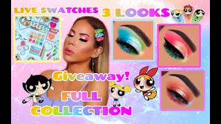 COLOURPOP POWERPUFF GIRLS COLLECTION SWATCHES, REVIEW & TUTORIAL + GIVEAWAY