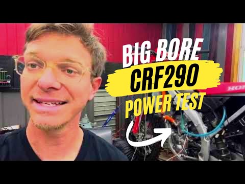 CRF250R BIG BORE 290 kit dyno testing