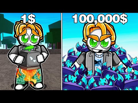 1$ vs 100,000$ Blox Fruits Accounts!