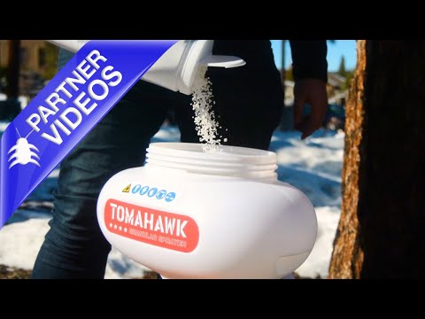  Melt Ice Faster with Tomahawk Backpack Spreaders Video 