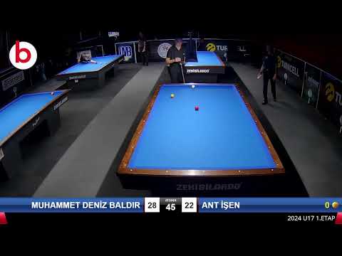 MUHAMMET DENİZ BALDIR & ANT İŞEN Bilardo Maçı - 2024 U17 1.ETAP-2.TUR