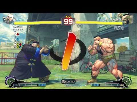 KOG [Zangief] vs Sin1026 [Rufus] SSF4 Japanese Online Ranked Matches - TRUE-HD