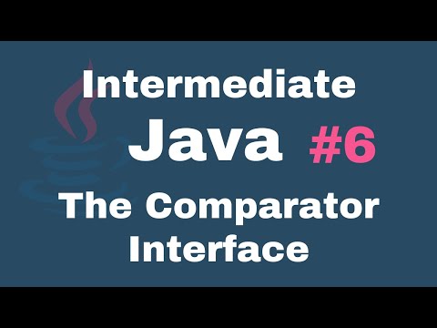 Java Intermediate Tutorials 6 The Comparator Interface