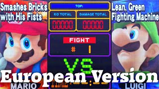 Super Smash Bros. 4 - All Character Aliases on Boxing Ring (European Version)