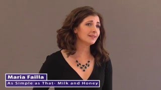 Maria Failla As Simple as That from Milk and Honey by Jerry Herman