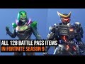 All 128 Fortnite Season 9 Battlepass Items