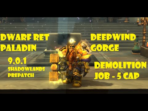 Dwarf Ret Paladin PVP BG 9.0.1 - Demolition Job 5-CAP!  FTA!
