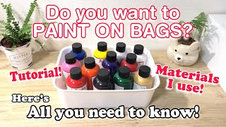 What you need to know if you want to paint on leather bags | pinoy artist painting tutorial