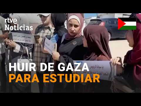 Jóvenes gazatíes con plaza en universidades españolas no consiguen salir de su país | RTVE Noticias