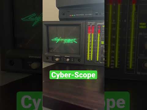 Jam I made for my oscilloscope #oscilloscope #oscilloscopemusic #oscilloscopeart #cyberpunk