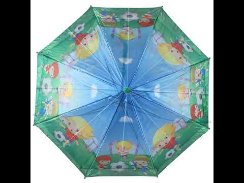 Assorted polyester 17 inches print frill baby umbrella, for ...