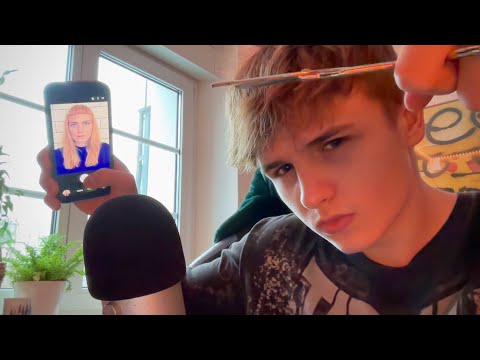 ASMR (accidentally) Cutting you Micro bangs 💔