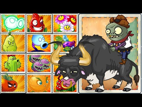 7 Rodeo Legend Zombie Vs Every Plant Max Level Using Only 1 Plant Food - Who Will Win?