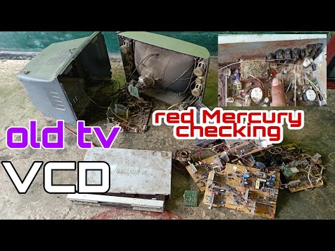 Red Mercury check on old TV and VCD player.