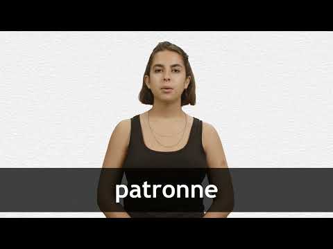 How to pronounce PATRONNE in French