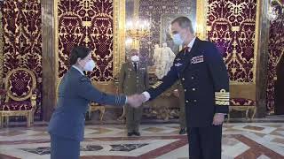 S.M. el Rey recibe a los Agregados de Defensa acreditados en España