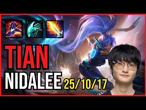 TIAN - NIDALEE vs. OLAF Jungle | KR MASTER | PATCH 11.1